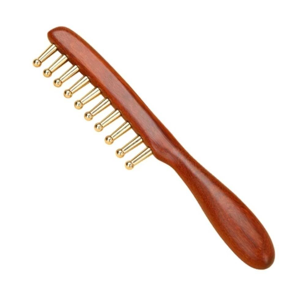Copper Meridians Comb Scalp Relax Tools Head Therapy Meridian Comb Head Meridians Massage Comb 1pc
