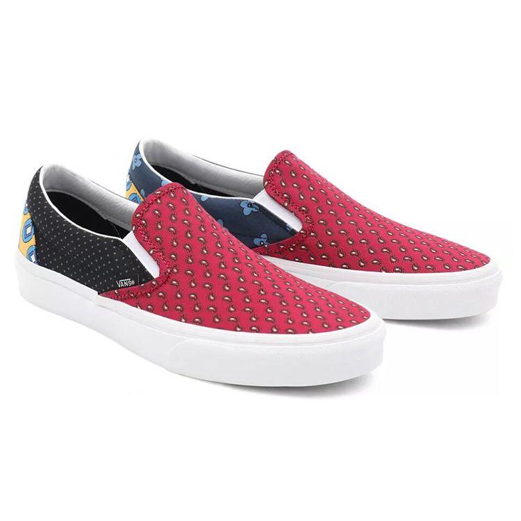 Vans Slip-On Casual Low-Top Skate Shoes Unisex Sneakers Red Blue VN0A33TB9HX