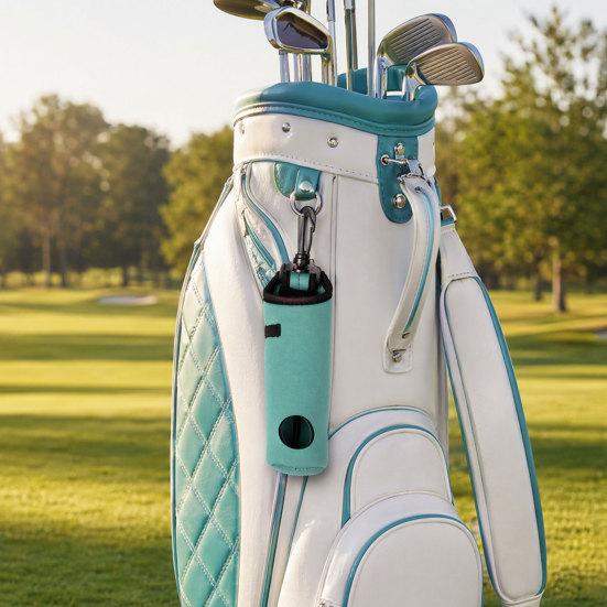 Golf Ball Carry Bag with Clip, Hold 3 Balls & 3 Tees, Golf Ball Carrier Pouch for Golf Bag, Golf Ball Organizer Holder, Golf Accessories