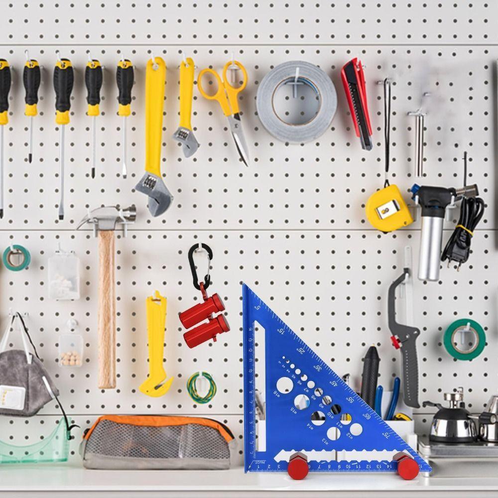 Carabiner Hook Auxiliary Clamp Rafter Gauge Clamps  For Carpentry Squares and Circular Saw