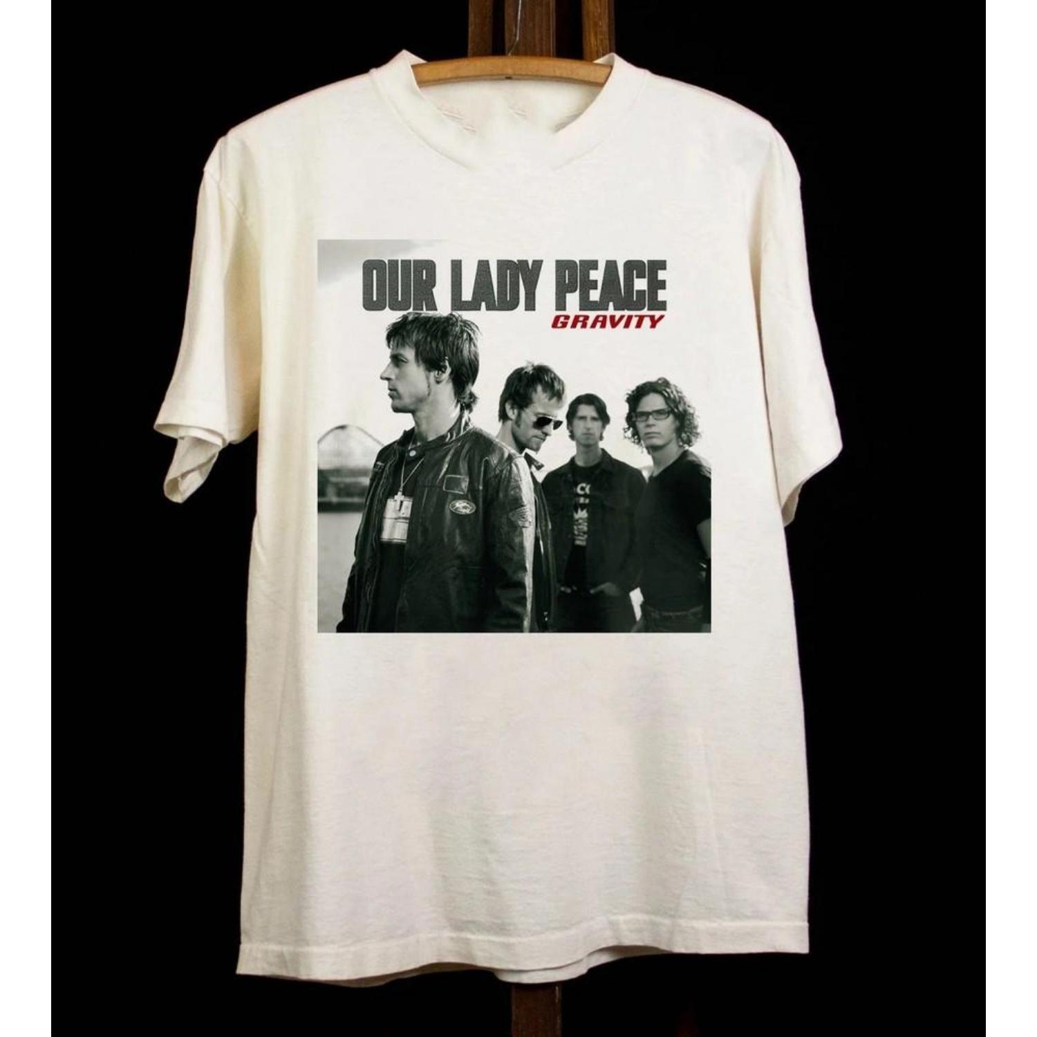 Our Lady Peace Band Gravity Album White T Shirt Full Size S5XL KK2425 Unisex T-Shirt S