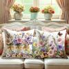 Vintage Druckmuster Heimdekoration Kissenbezug Schlafzimmer Wohnzimmer Sofadekoration Polyester Kissenbezug mit Reißverschluss
