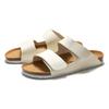 Foot Men's Cork Slippers Tide Student One-Flip Double Belt Men's Beach Shoes Frosted Leather