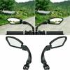 Bicycle Rearview Mirror 360 Degree Adjustable Bike Handlebar Rear View Mirror Cycling Accessories Bike Mirrors