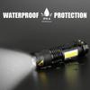 Aluminum Alloy LED Flashlight for Reading Outdoor,USB Rechargeable Zoom Flashlight / Book Light, 3 Mode Mini Torch, Camping Gear