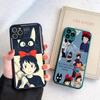 Anime Kiki Lieferservice Handyhülle für iPhone 16 15 14 11 12 13 Pro Max X XS Durchsichtige Matte Hülle