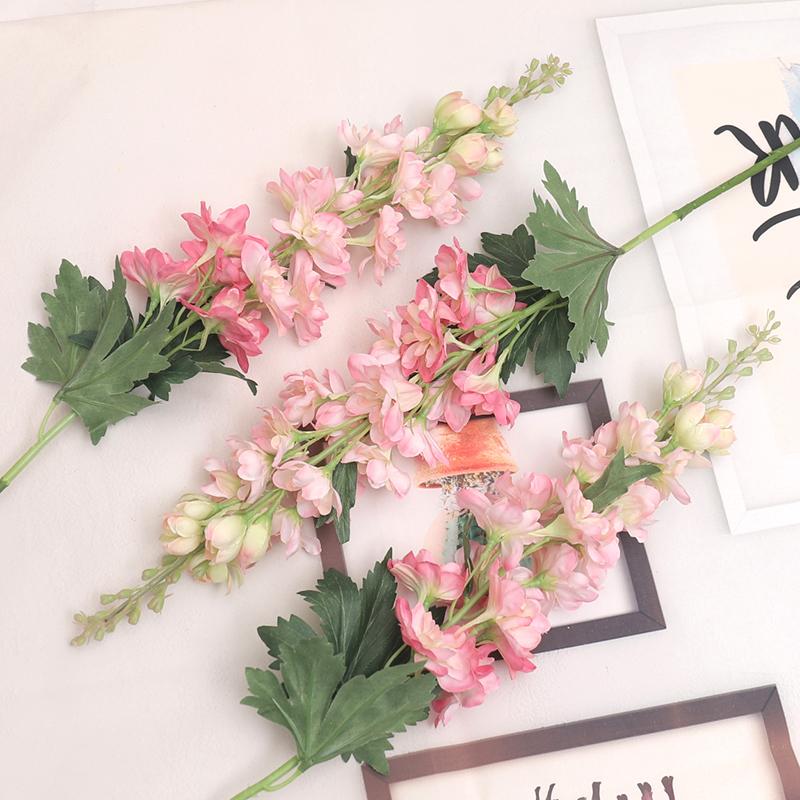 75cm Dlouhý Větvičník Hyacint Umělá Květina Krásný Ostrožka Hedvábná Umělá Květina Svatba Domov Zahrada Dekor fleur artificielles