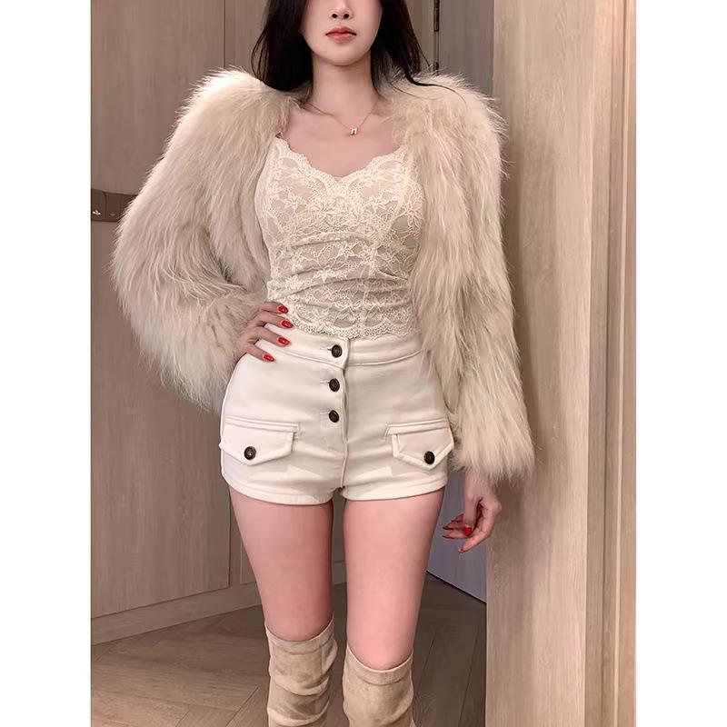 Spring Women's High-Waisted Denim Shorts – Wide-Hipped, Slimming, Hip-Hugging Style