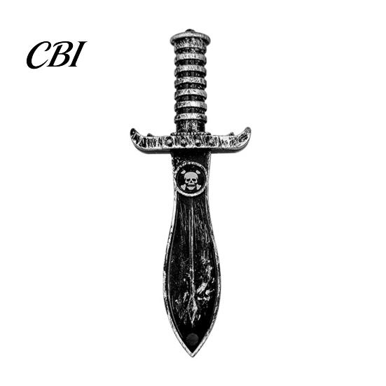 Replica Pirate Cutlass Halloween Plastic Fake Knife, Retro Weapon Prop, Role Play Costume Props Cosplay for Party, Stage Performance Prop