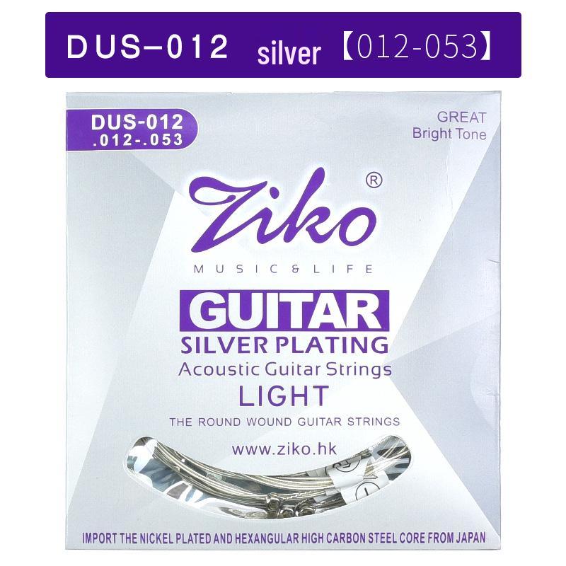 ZIKOliou Acoustic Folk Guitar String Set – 6 Wooden Strings