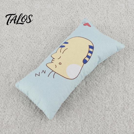 Independent Play Cat Toy Cuddle Pillow Toy, Catnip with Silver Vine, Crinkle Kitten Kicker Rustling Scratch Cute Print Snuggle for Indoor Cats Biting