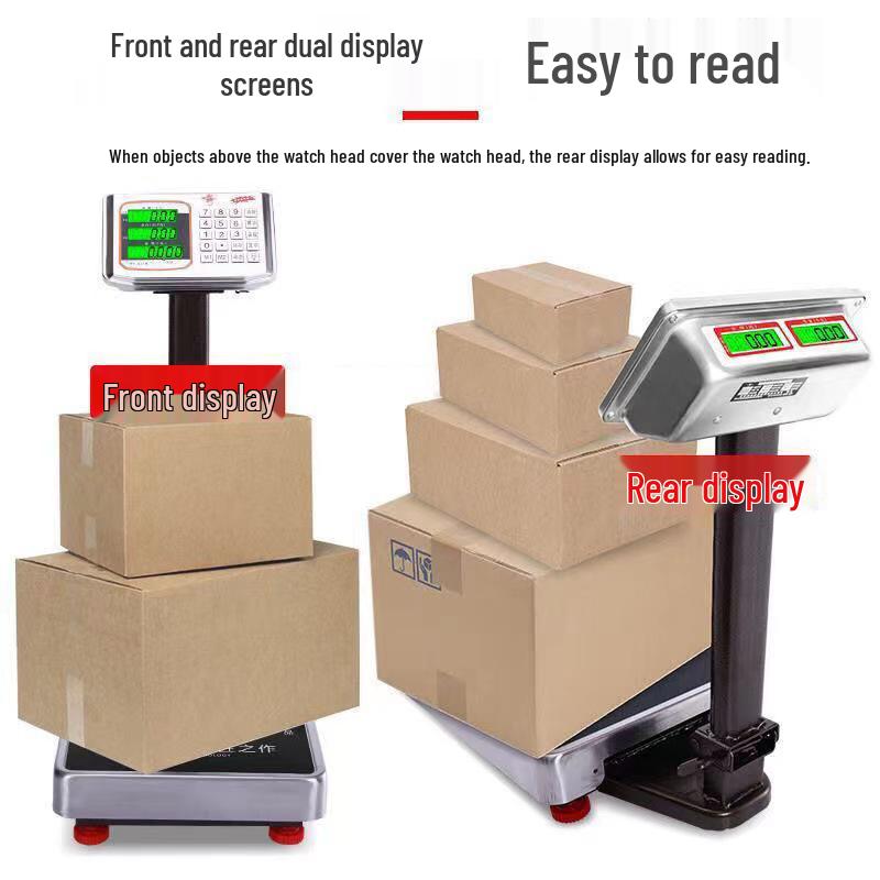 Electronic Weighing Scale: 300kg Commercial & 100kg Household Platform for Vegetables