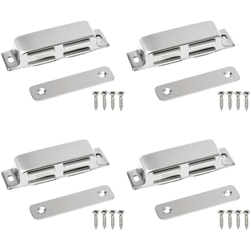 Magneti per Armadio Acciaio Inossidabile Fermaporta Ferramenta con Magnete Forte Cattura Magnetica per Porta per Armadio