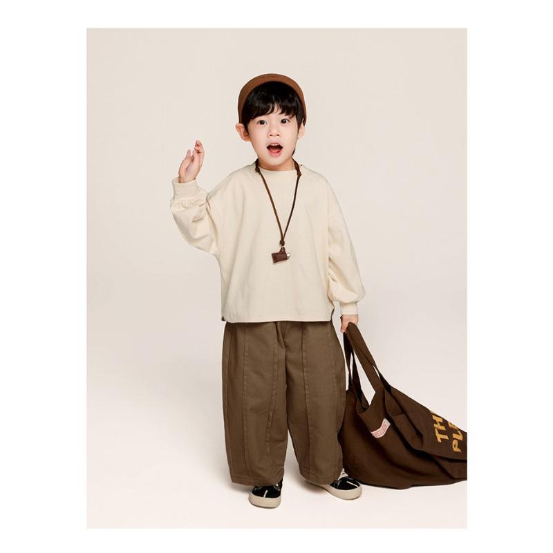 Korean Style Loose Casual Long Pants For Toddler Little Boys