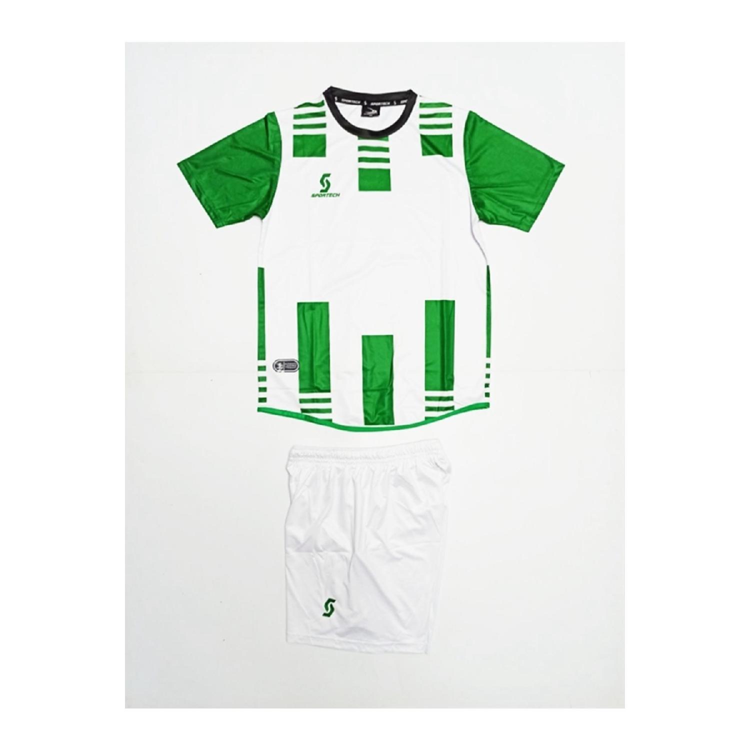 

White-green Jersey Set K0134 (single Word Name And Number Written) XS зелёный
