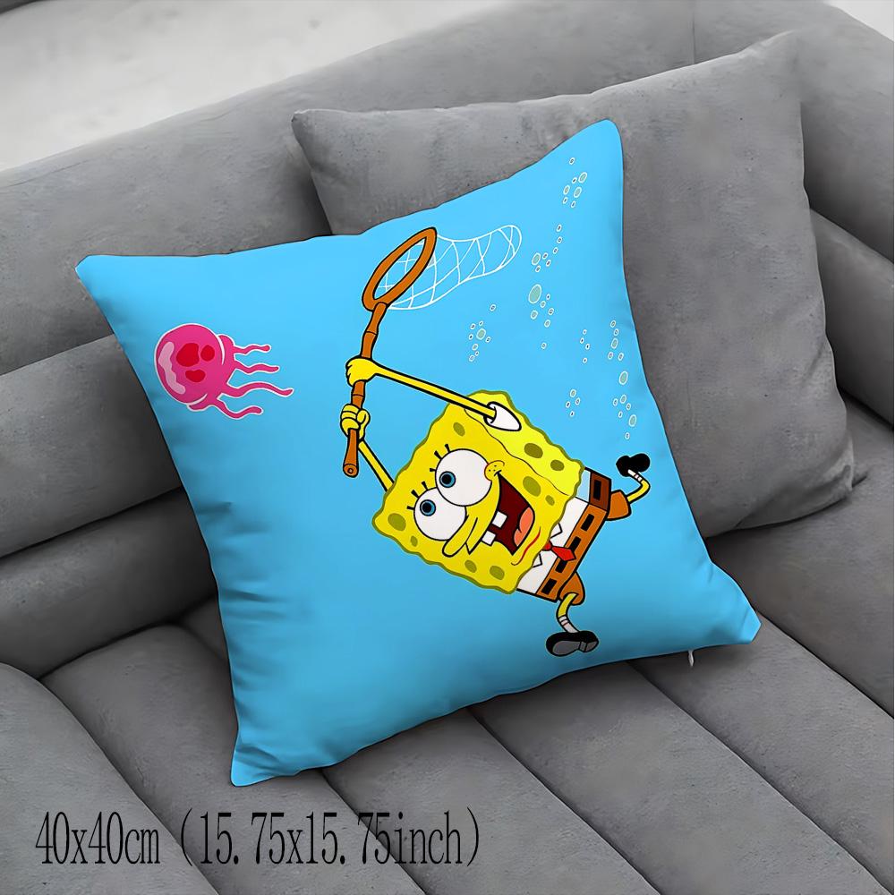 Decorative Pillows For Sofa Kawaii Spongebobs Pillow Cover Home And Decoration Fall Decor Cushion Covers Cushions Room Cases Bed