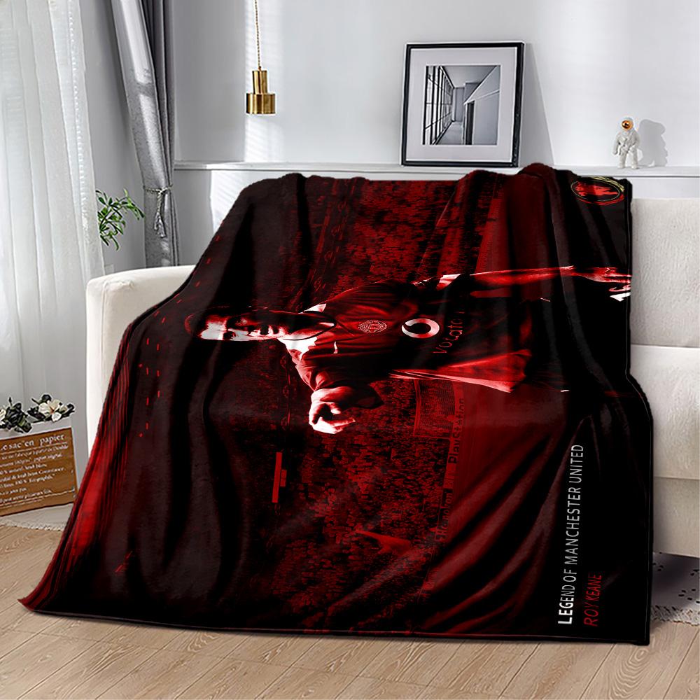 Football Player Yellow Kit Blanket Soft Warm Cozy Great for Couch Seaside Chair All-Season Use Digital Print Suitable for Gifting Relatives and Friend