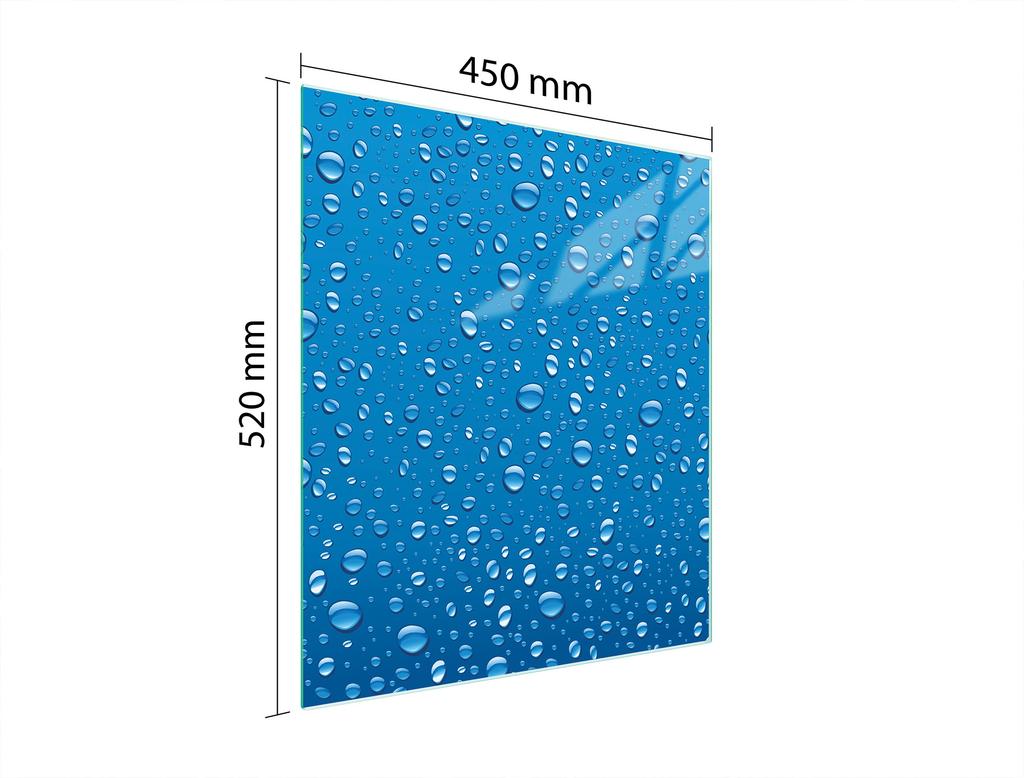 GLASSCHNEIDEBRETT 45x52 TROPFEN