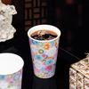 Creative Relief Floral Exquisite Ceramic Tea Cup Summer Cold Drinks Cola Cups Office Mug Household Drinkware