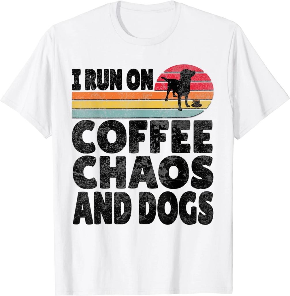 I Run On Coffee Chaos And Dogs Gift Unisex T-Shirt