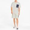 Puma Contrast Button Pocket Drawstring Shorts Men Bottoms White 535407-65