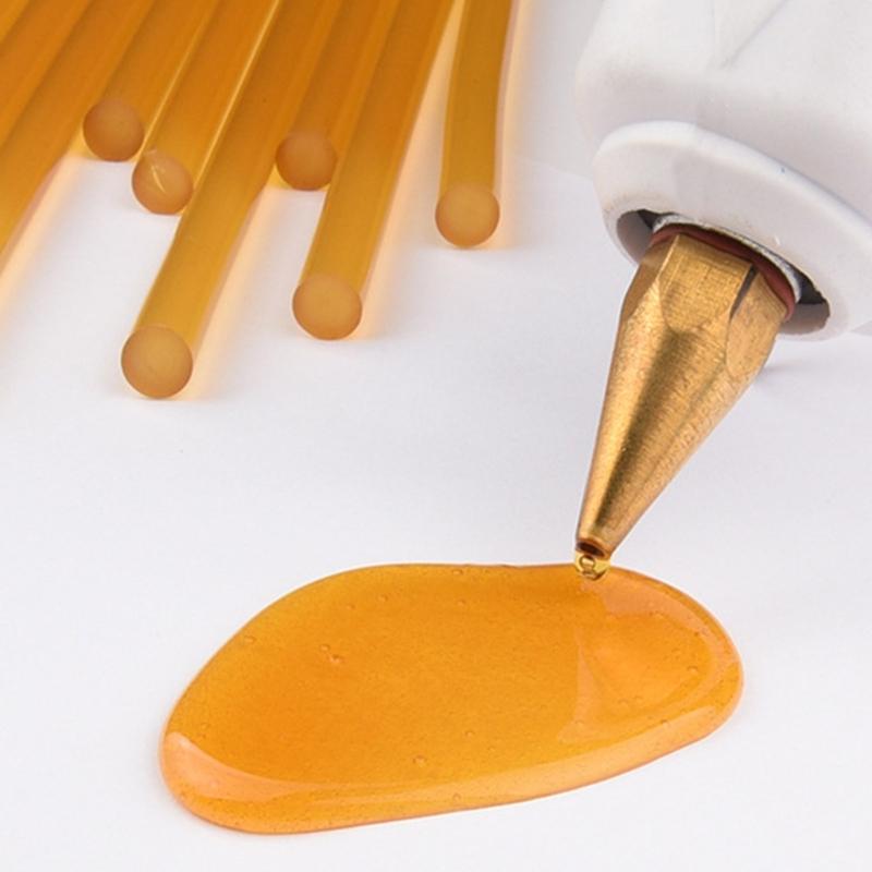 10 Stück Mini Heißklebepistolen Stäbe Mehrzweck für Kunsthandwerk DIY Klebeprojekte Heißschmelzklebstoff Klebestifte Ersatz