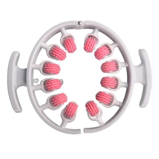Anti-Cellulite Leg Massage Roller Lymphatic Drainage Deep Tissue Therapy Thighs Arm Back Shoulder Muscle Relaxation Massage Tool with 12 Rollers