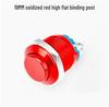 19mm/22mm Full Oxidation Metal Button Switch - Screw/Solder Terminals, Multi-Color, Self-Reset Momentary Power
