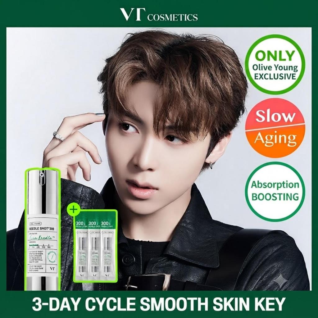 VT COSMETICS Reedle Shot 300 Essence Special Set 30ml (+ Reedle Shot 300 Pouch 1ml × 3)