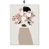 Flower Lady Bouquet Botanical Cactus Boho Posters and Prints Canvas Painting Nordic Wall Art Pictures for Living Room Decor