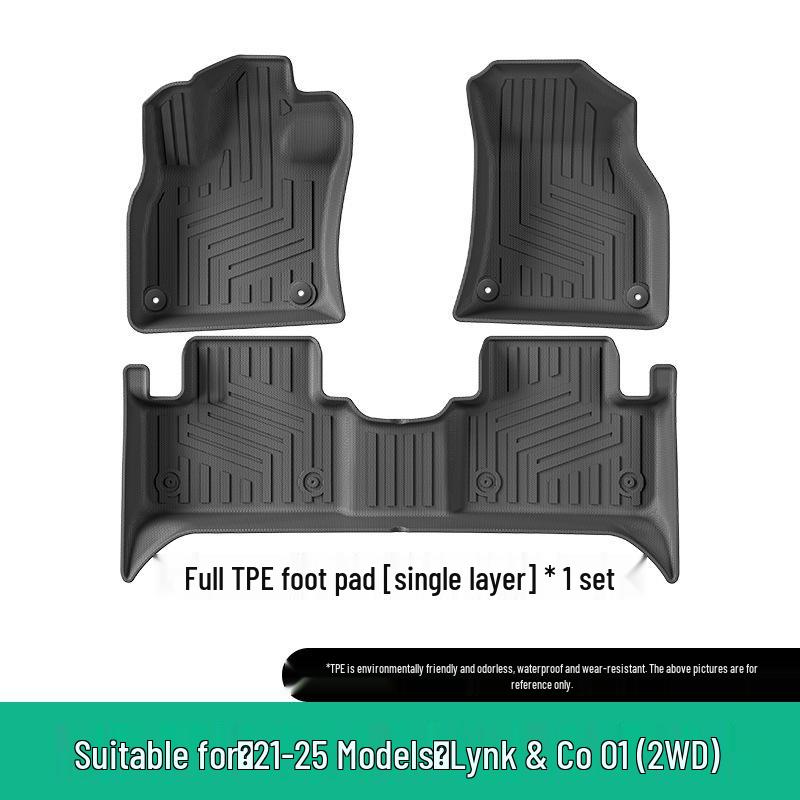 Lynk & Co 01 2WD All-TPE Floor & Trunk Mats (2021-2025) with Backrest Mat
