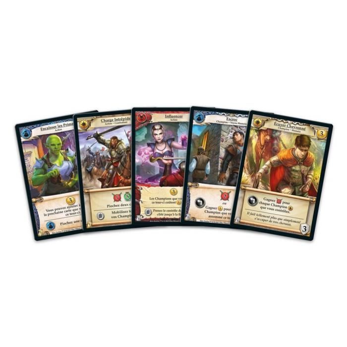 Lot hero realms 4 decks périples : conquête, découverte, chasseurs et voyageurs version française + 1 décapsuleur blumie (4 périples
