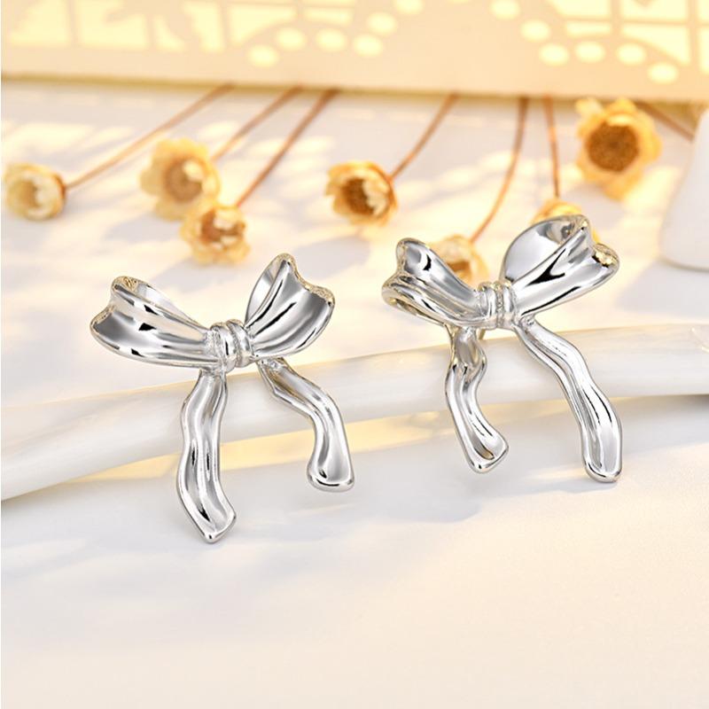 Bow Earrings with Versatile Temperament and Exquisite Earrings with High-end Earrings