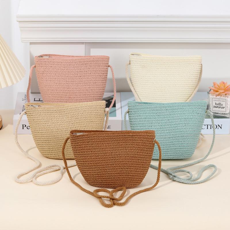Soft Straw Tote Bags Travel Shopping Bag Beach Weave Handbag Female Bohemian Shoulder Bag