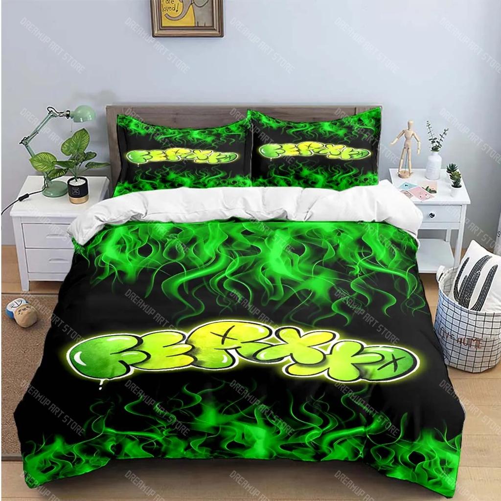 Fashion Pop Singer Ferxxo Feid Print Bedding Sets Bed Supplies Set Duvet Cover Bed Comforter Set Bedding Set Luxury BirthdayGift