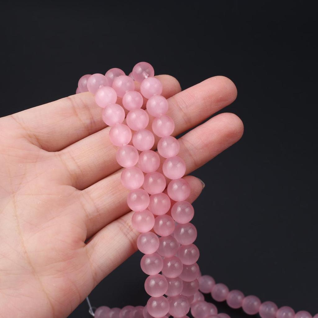 Koraliki Opal Naturalny Kamień Opal Okrągły Koralik Izolacyjny 8mm Do Wyrobu Biżuterii DIY Bransoletka Naszyjnik Kolczyki długość 38cm