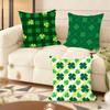 St. Patrick'S Day Gift Cushion Cover Soft Short Plush Pillow Cover Smooth Cozy Texture Aesthetic Cushion Case Home Decor