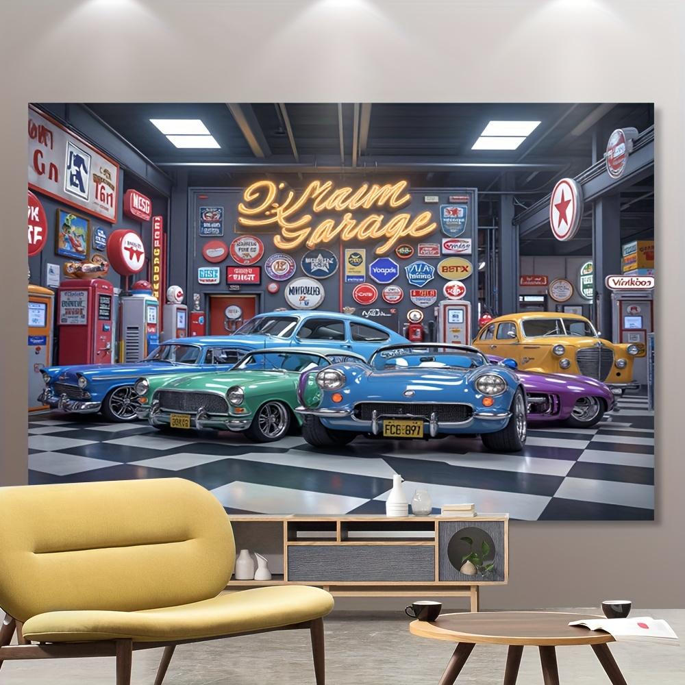 1 Piece of Retro Garage Decor Item Paired with Classic Cars - Party Decoration Reflecting the Style of a Retro Car Shop