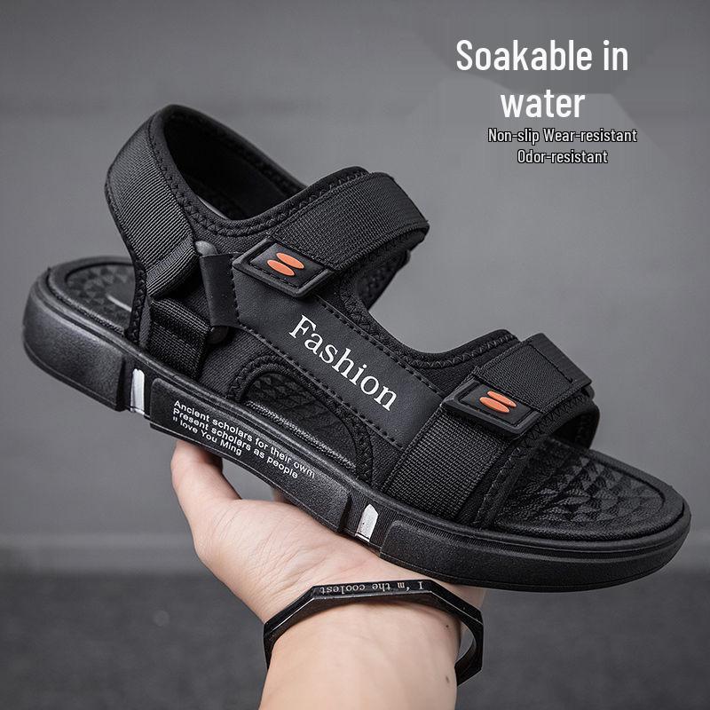 Sandali estivi antiscivolo da uomo: Scarpe da Spiaggia Sportive Resistenti all'Usura, Suola Morbida, Open-toe per Adolescenti