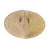 Retro Round Plate Pull Handle Cabinet Wardrobe Double Door Ring Pull for Home Door
