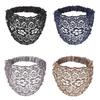 Women's Hair Bands Plum Hollow Wide Edge Anti-Slip Cover White Hair Accessories