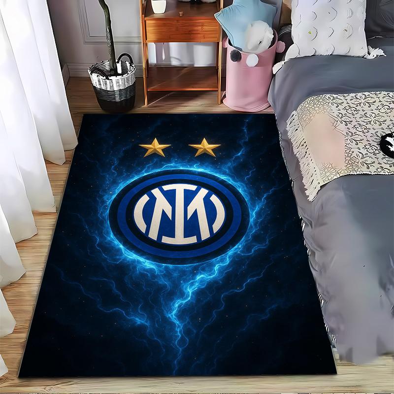 Blue Lightning Star Set Designed floor mat, suitable as a non-slip mat for the living room or bedroom sofa