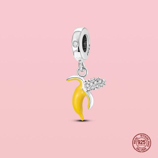 Pendentif en argent sterling 925 avec perles pour bracelet et collier Panjia originaux, bijoux pour femmes