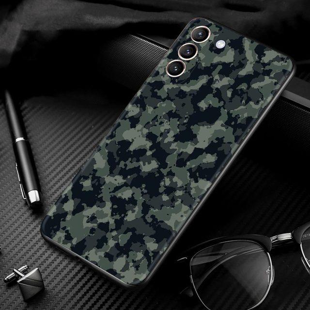 Husă pentru telefon mobil pentru Samsung Galaxy S20 Fe S21 Ultra S10 S9 Plus S10e S10lite Husă Caso Camuflaj Camo Armata Militară