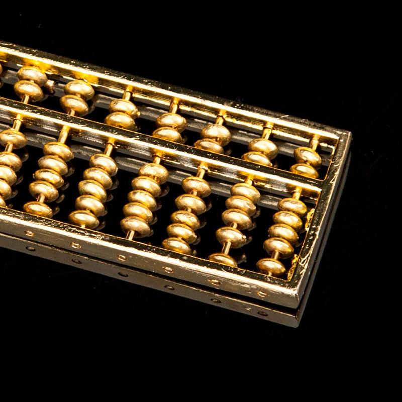 Practical Metal Abacus Keyring Gold Silver Women Jewelry for Everyday Adornment