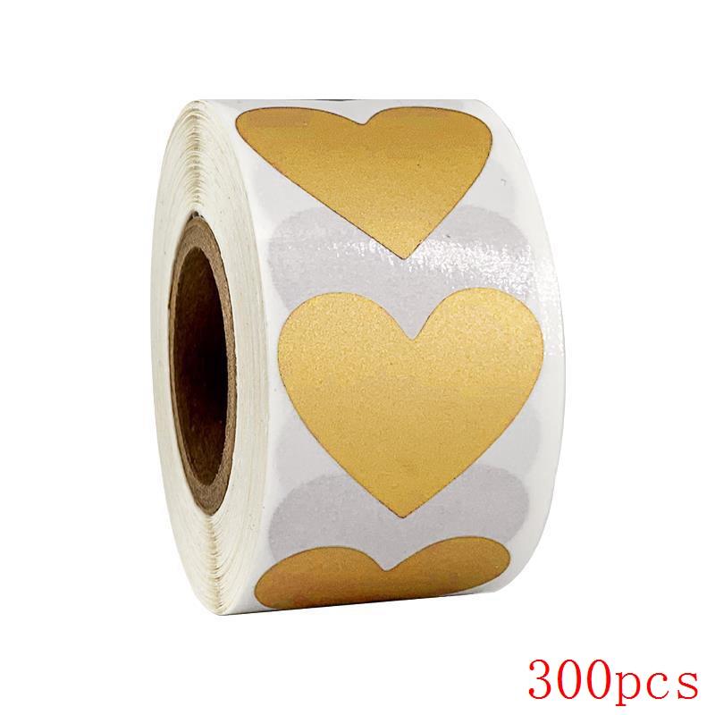 

50-300шт 3 кольори Scratch Off Stickers Heart Shape Labels sticker DIY handmade for game Scratch Sticker Labels stationer