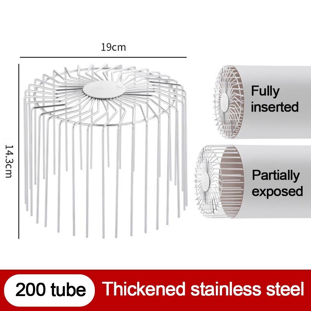 Leaf Debris Trap Roof Floor Drain Stainless Steel Rain Pipe Cap  Drainage Plumbing Fitting