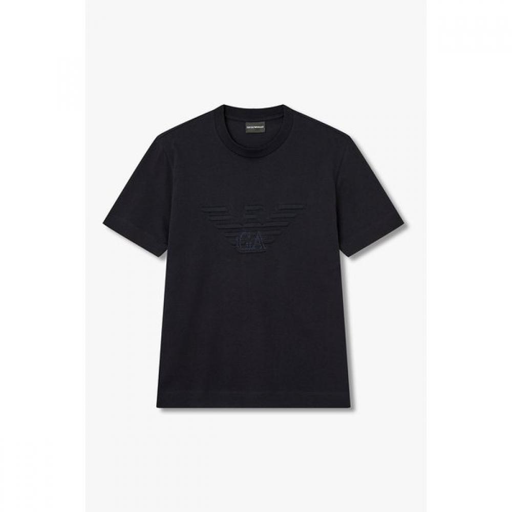 Emporio Armani 26 S S Men emboSSed Eagle Logo T ShirT A516126037 S