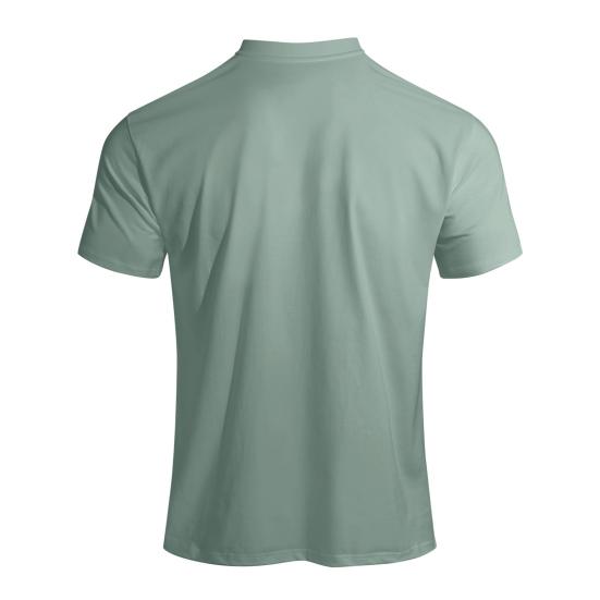 Herren Schlankes T-Shirt Rundhals Kurzarm Sommer T-Shirt Lässig Einfarbiges T-Shirt für Fitnessstudio Straße Strandbekleidung