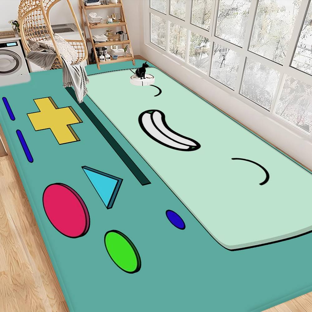 Tappetino per porta anime B-BMO cartone animato Lavabile Antiscivolo Tappeto per area soggiorno sedie divano Tappetino per porta cucina Tappeto